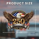 250th Anniversary Usa Car Decal Sticker  Patriotic 4th Of July 1776-2026 Vinyl