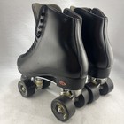 Riedell 120 Uptown Black Indoor Roller Skates Men   s Size 9- Varsity 62 Wheels