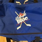 Vintage Ccm Labatt Blue Ice Hockey Player Equip  Bag W  Skate Pockets 30x16x16