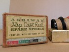 Vintage Ashaway Slip Cast Fishing Reel Cleveland Ohio Tool Co  Box Spare Spools