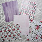 Card Making Kit  valentine Bouquet  Paper   Embellishments To Make 5 Cards