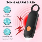 Rechargeable Personal Safety Alarm For Women - 135db Loud Alarm And Flashing    