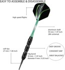 Soft Tip Darts Set 20g With 30 Tips 50 O Rings Aluminum Shafts Flights Case 6pcs