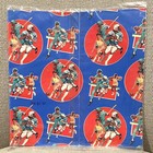 Vintage Sports Theme Gift Wrap 2 Sheets Athletes Baseball Football Basketball