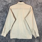 Vintage Dress Shirt Mens Small 14 Beige 1960s Madmen Rockabilly Mcm Manhatten