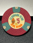  5 Eldorado Club Casino Chip Poker Chip Reno Nevada Gambling Token