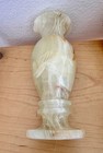 Vintage Onyx Marble Natural Stone Vase Cream Tan Rich Browns Translucent  7 25   