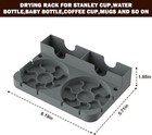 Water Bottle Drying Rack  Silicone Tumbler Drying Rack For Stanley 20-40 Oz Mugs