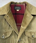 Vintage 1950s Ll Bean Whale Corduroy Jacket Field Chore Coat Brown 40 Script Tag