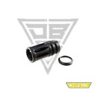 Steel Muzzle Brake 1 2  x28 Tpi Thread For  17  22lr 5 56 With Free Crush Washer
