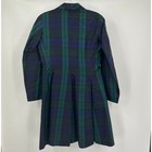 Cambrai Saddleseat Day Coat Size L Silk Black Watch Plaid Equestrian Show Jacket