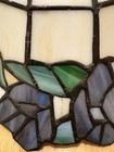 Set Of 3 Vintage Tiffany Style Floral Stained Glass Lamp Shade 8    Wide 5    Tall