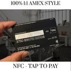 Customized Nfc American Express Black Centurion - Custom Amex Tap To Pay Card