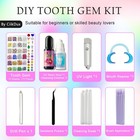 Ciikdux Diy Tooth Jewelry Kit - 770 Crystals  12 Shapes Bedazzle Gems  Teeth