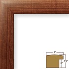 Walnut Brown Picture Frame 1      Modern Wood Look     Wall Display     Choose Size