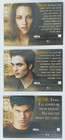 2009 Neca Twilight Saga New Moon  82  83  84 2nd Print Run  x3  Update Card Set 