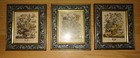 Vintage Lot Of 3 Framed Floral Pictures 7  X 6   