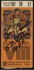 1974 Super Bowl Viii Signed Football Ticket Larry Csonka Auto Psa dna 10 Hof
