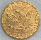1893 Us  10 Liberty Head Eagle Gold Coin