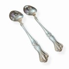 1847 Rogers Bros Vintage Grapes 1904 Silverplate - Lot Of  2  Serving Spoons