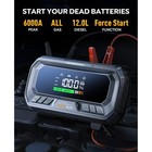 Yaberauto 12-in-1 Jump Starter With Air Compressor 8000a 160psi 65w    