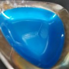 Reed Barton Ashtray Trinket Dish Blue Enamel Silver Plate Triangle Patina 5 50 