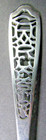 Hand Tooled Open Work Sterling Silver Coffee Spoon Of Charleston South Carolina