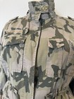 Love Fire Women   s Cotton Military Green Camouflage Casual Utility Jacket Size S