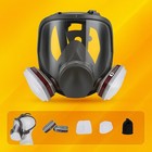 Full Face Gas Respirator Mask Reusable Anti-fog With Filters Painting Spraying