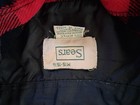     vintage Sears Flannel Shirt Mens Medium 15 5 Lumberjack Red Black Button Up