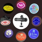 37mm 1 46  Hd Glass Diy Laser Engrave Advertising Logo Ad Projector Lights Gobos