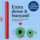 Play22 Pool Noodles Foam 6 Pack Extra Dense Swim Noodles 6 Colors Pool Water Toy