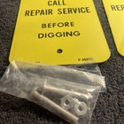 Bell System Underground Cable Warning Signs Set Of 2 Nos W  Mounting Screws