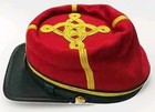 Red Civil War Confederate Csa Artillery Officer Kepi    