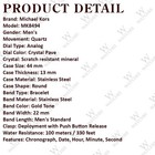 New Michael Kors Mk8494 Lexington Yellow Gold Chronograph Men s Watch 44mm Case