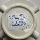 Vintage Busch Budweiser King Of Beers Ashtray By Haeger Usa White Ceramic