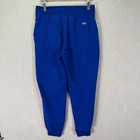 Figs Jogger Scrub Pants Nurse Blue Orange Drawstring Size M p