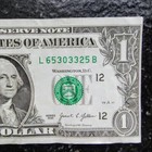 Off-center Mis-print Mis-cut Error Note One Dollar  1 Bill Federal Reserve U s 