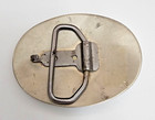 Vintage Sterling Silver Turquoise Dancing Kachina Belt Buckle