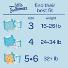 Huggies Little Swimmers Disposable Swim Diapers  Size 5-6  32  Lbs   17 Ct