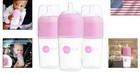 3-pack Pink Baby Bottles  9 Oz Capacity With Medium Flow And Easy Mixing Design