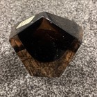 Vintage Brown Faceted Sommerso Ashtray By V  Nason Murano Italy    see descrip  