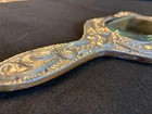 Very Vintage Antique Mexico  Sterling 925 Repousse Vanity Hand Mirror