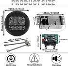 Gun Safe Lock Replacement With 2 Override Keys   Solenoid Black Keypad Safe Lock