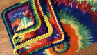 Fleece Lap Fur Blanket Kaleidoscope Soft  31 X 46