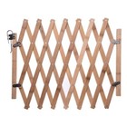 Wooden Freestanding Foldable Pet Gate Isolation Accordion Dog Fence Expandable