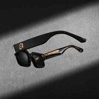 James Oro Black Titan Sunglasses For Men women With Polarized Lenses