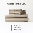 Full 6 Piece Sheet Set  Comfy Breathable   Cooling  Soft Hotel Luxury Bedding   