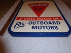 Vintage Oilzum Outboard Boat Motor Oil 21  X 15  Self Framed Metal Gasoline Sign