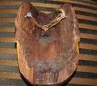 Vintage  Hand Carved Painted Wooden  Mask W Tongue